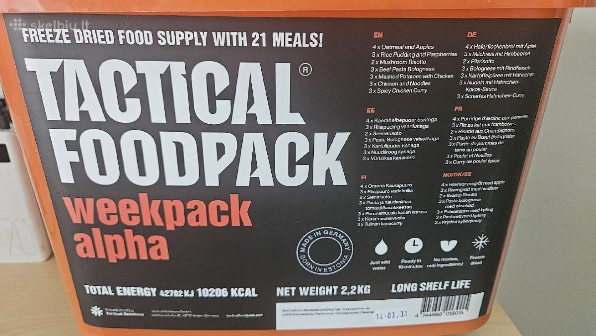 Tactical Foodpack Weekpack Alpha