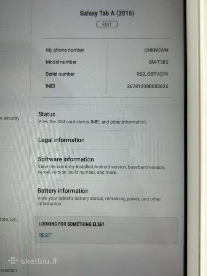 Samsung Galaxy Tab A6 (sm-t585) - nuotraukos Nr. 5
