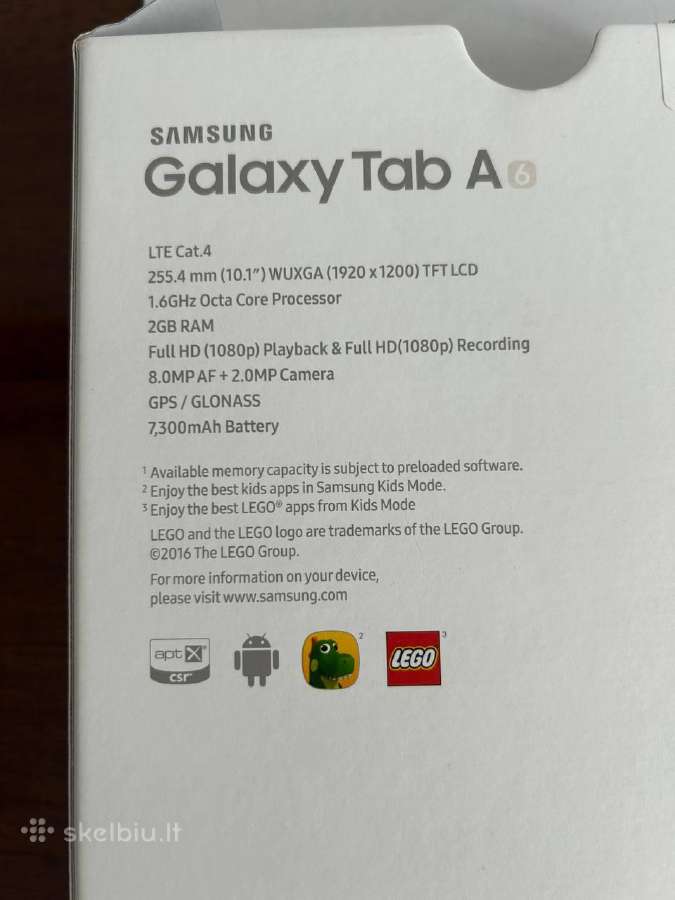 Samsung Galaxy Tab A6 (sm-t585) - nuotraukos Nr. 6