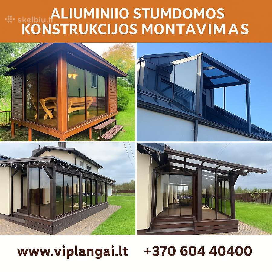 Šiltas ir šaltas terasu, stiklinimas iš Aliuminio - nuotraukos Nr. 18