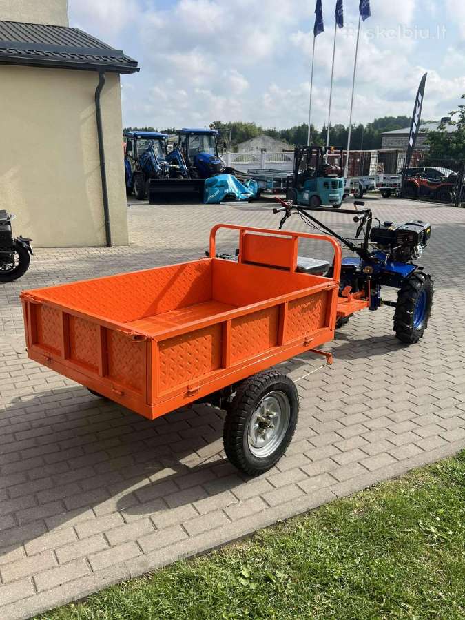 Motoblokas kultivatorius su priekaba ir padargais - nuotraukos Nr. 7