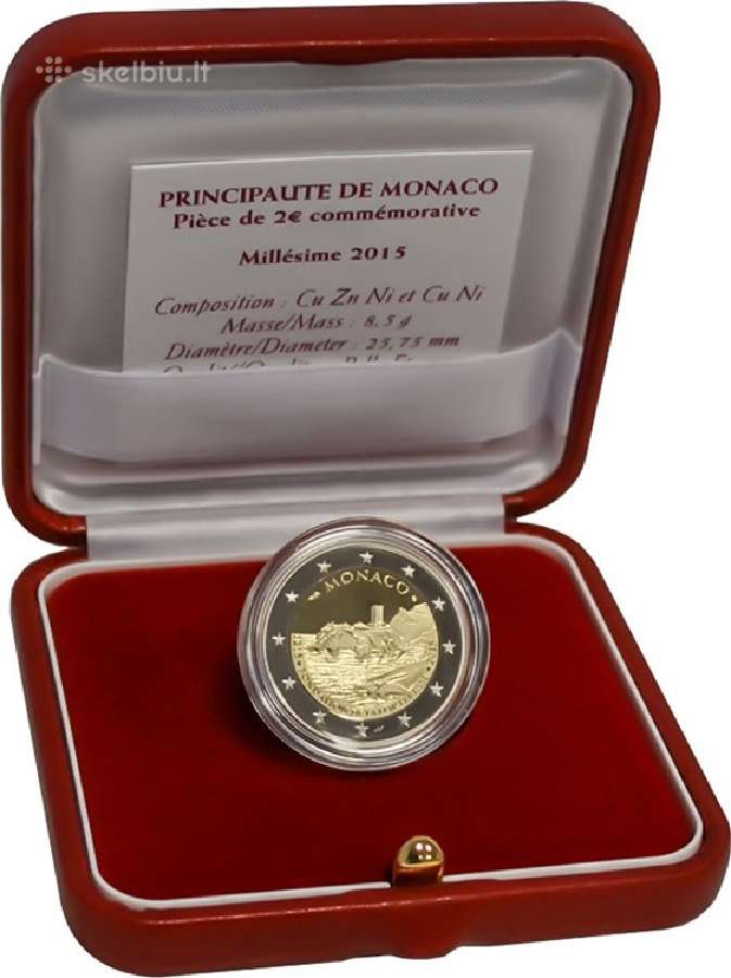 Monako progines 2 euro monetos - nuotraukos Nr. 2