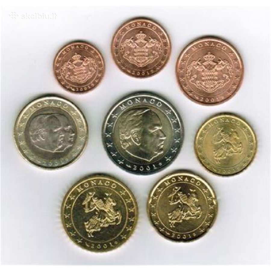 Monako progines 2 euro monetos - nuotraukos Nr. 3