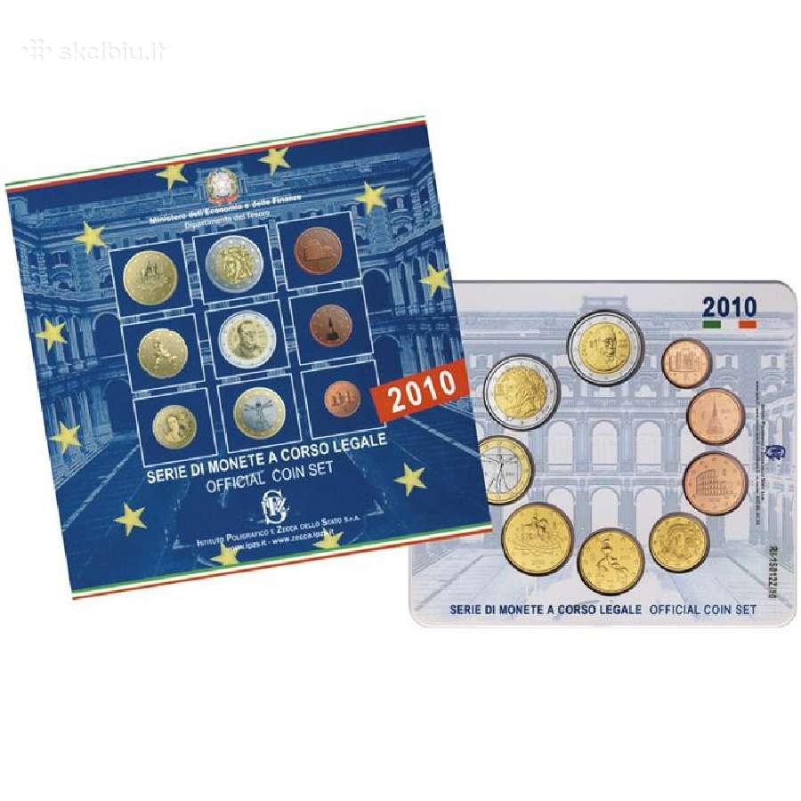 Italijos euro monetu rinkiniai pagal metus - nuotraukos Nr. 2