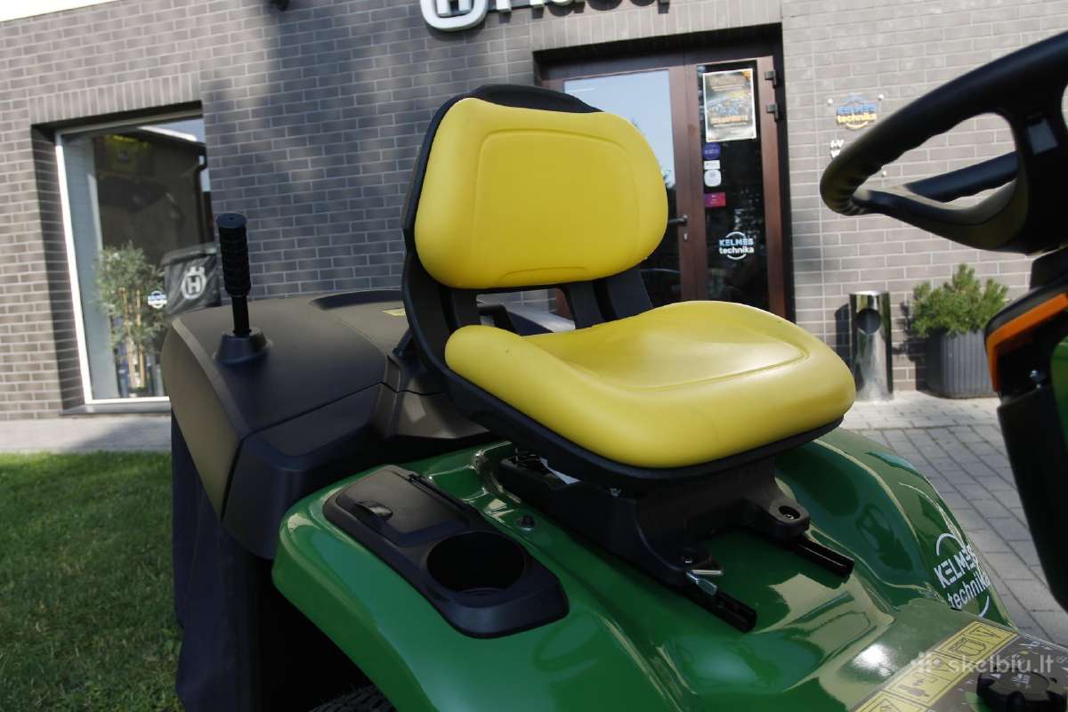 John Deere X350r traktorius su surinkimo krepšiu - nuotraukos Nr. 20