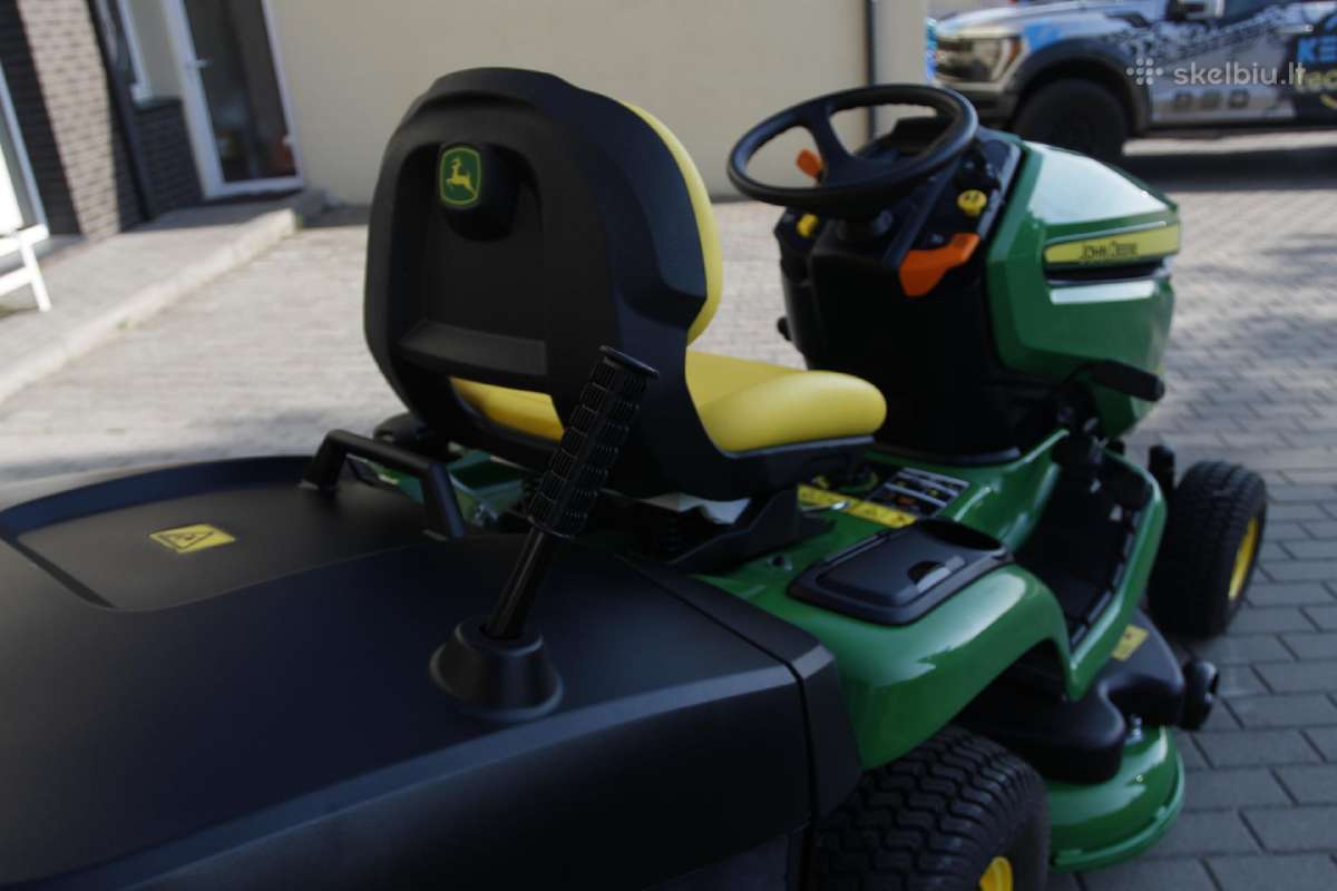 John Deere X350r traktorius su surinkimo krepšiu - nuotraukos Nr. 22