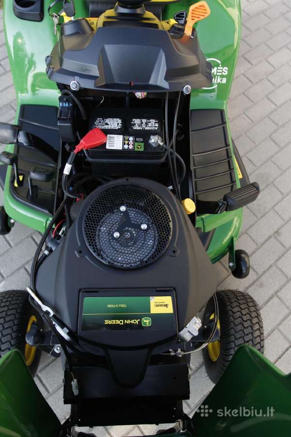 John Deere X350r traktorius su surinkimo krepšiu - nuotraukos Nr. 24