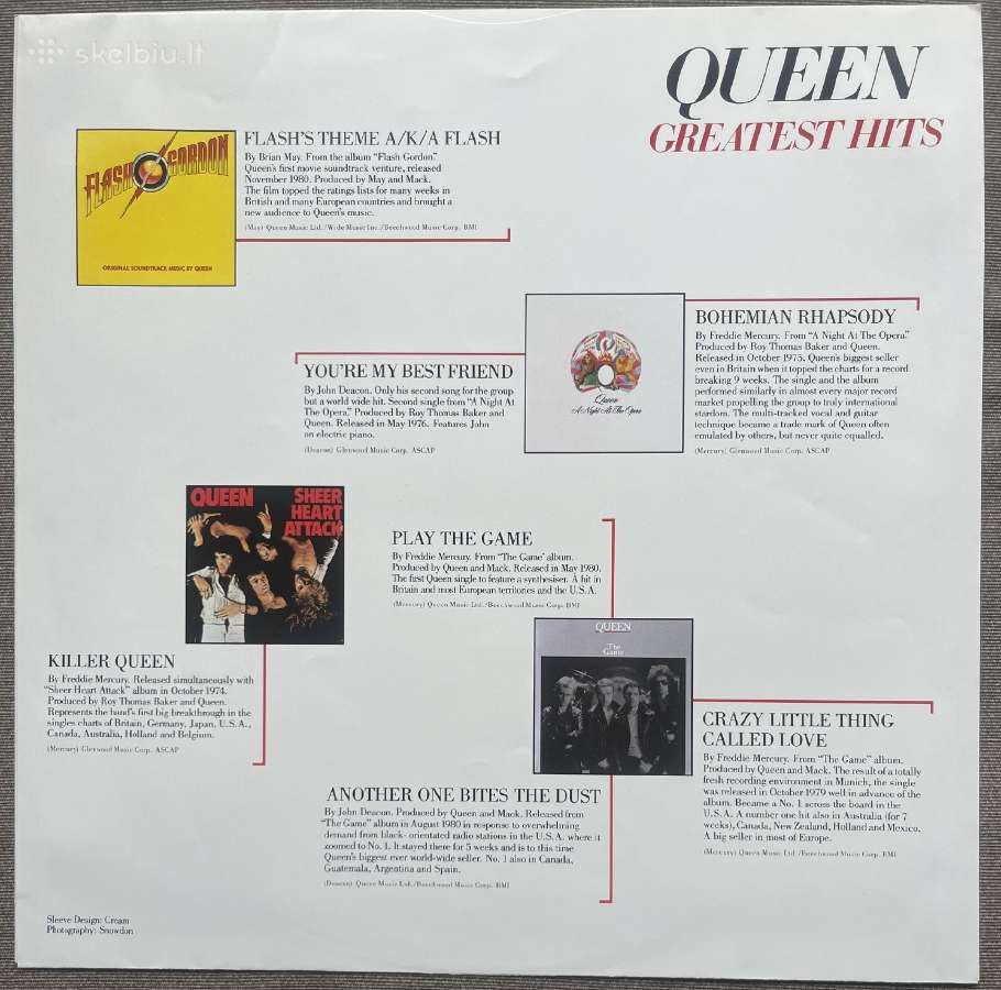 Queen Greatest Hits Japonija vinilas - nuotraukos Nr. 4
