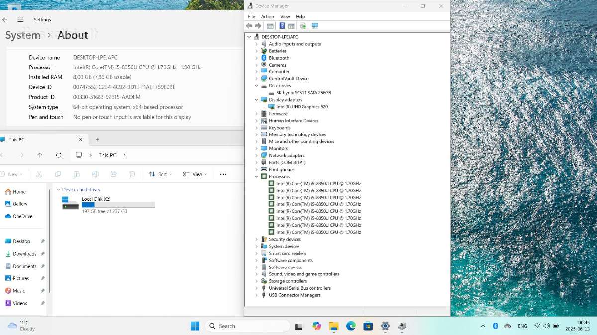 Verslo klasės Dell Latitude 5490 8gen cpu i5 SSD - nuotraukos Nr. 8