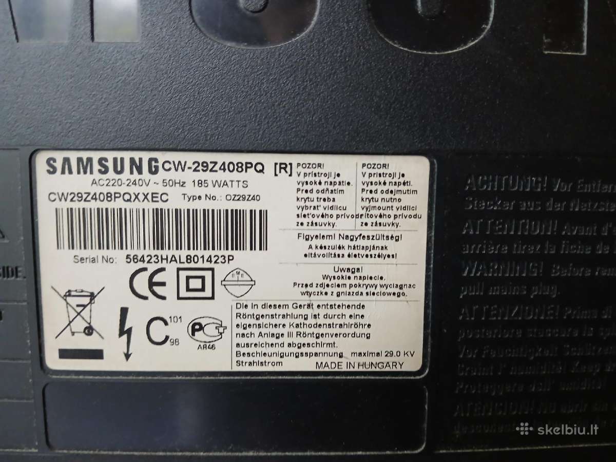 Vintazinis Samsung Cw-29z408pq TV + Staliukas - nuotraukos Nr. 7