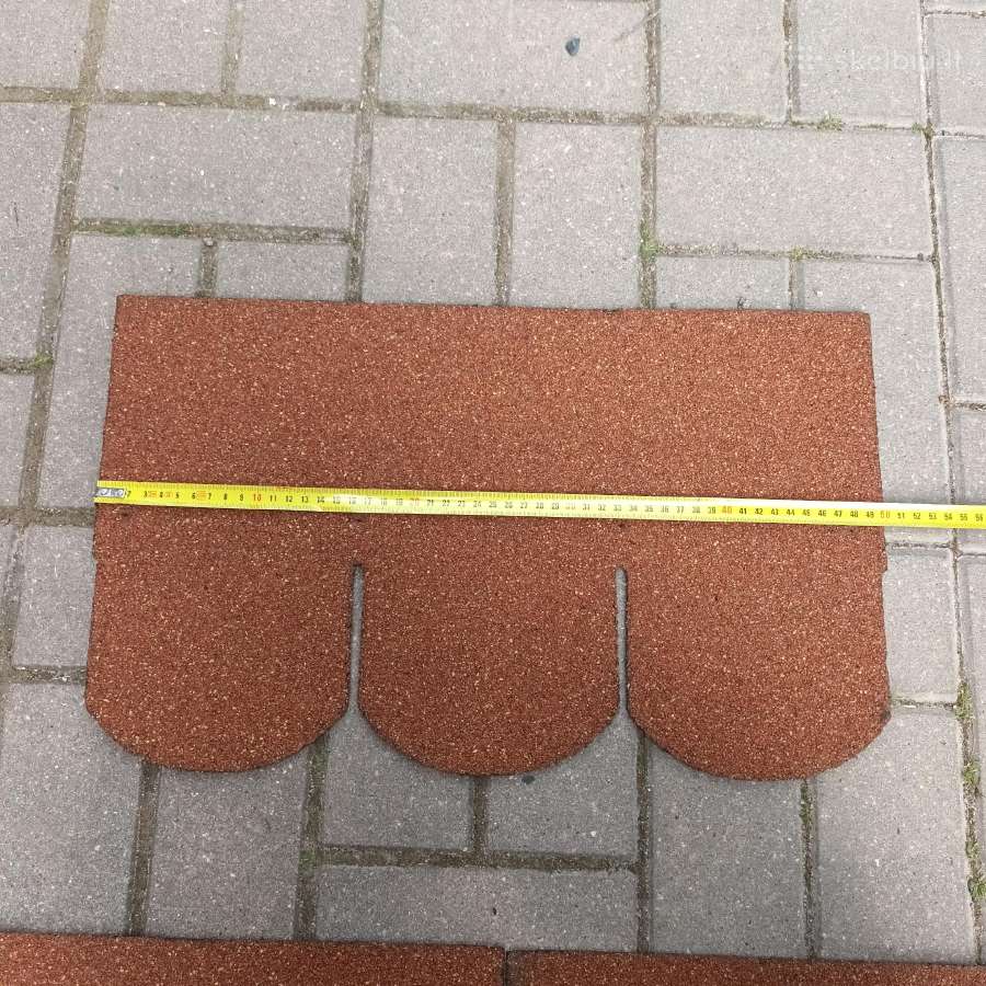 Stogo danga bitumines cerpeles, 5 mm storis - nuotraukos Nr. 2