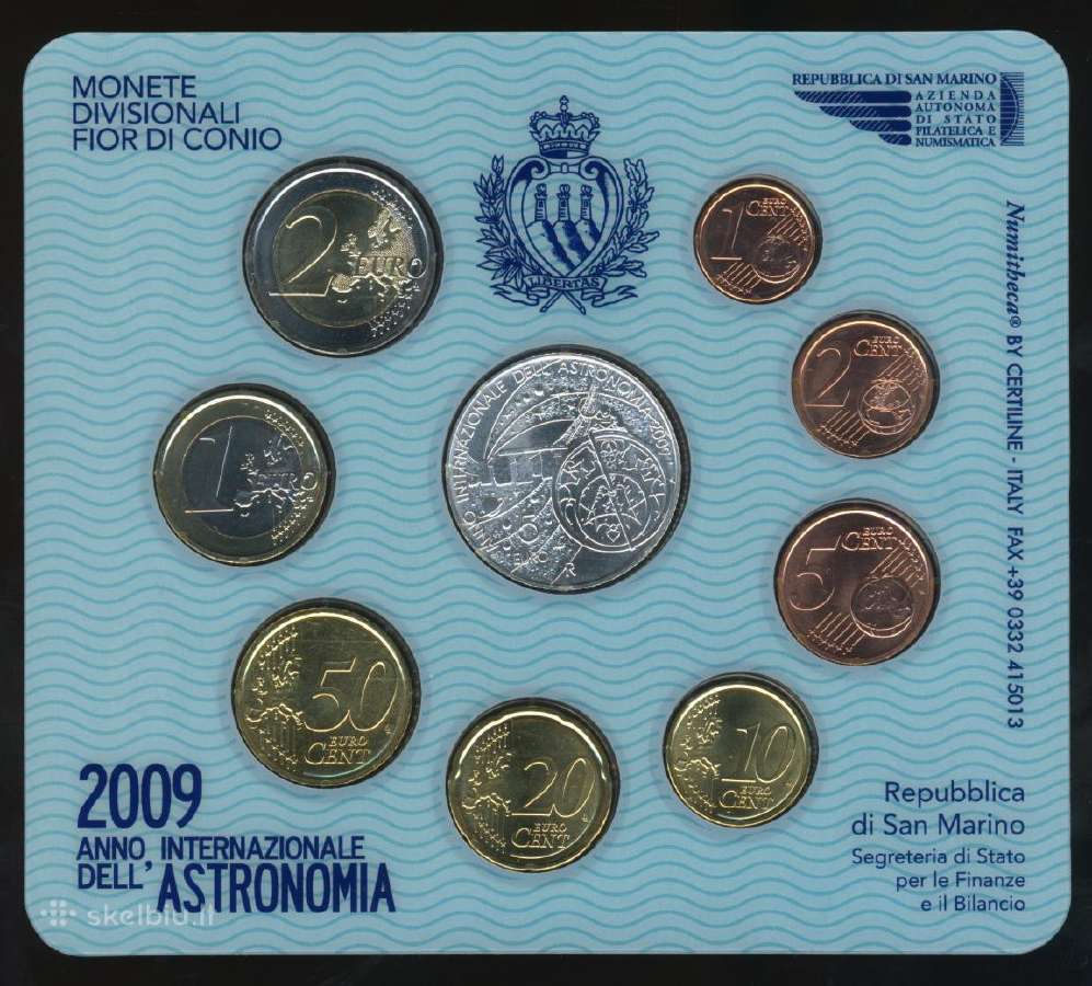 San Marino euro monetu rinkinys - nuotraukos Nr. 3