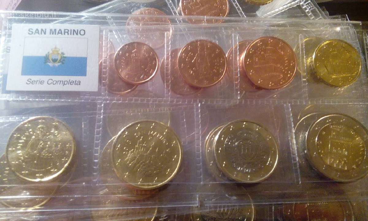 San Marino euro monetu rinkinys - nuotraukos Nr. 9