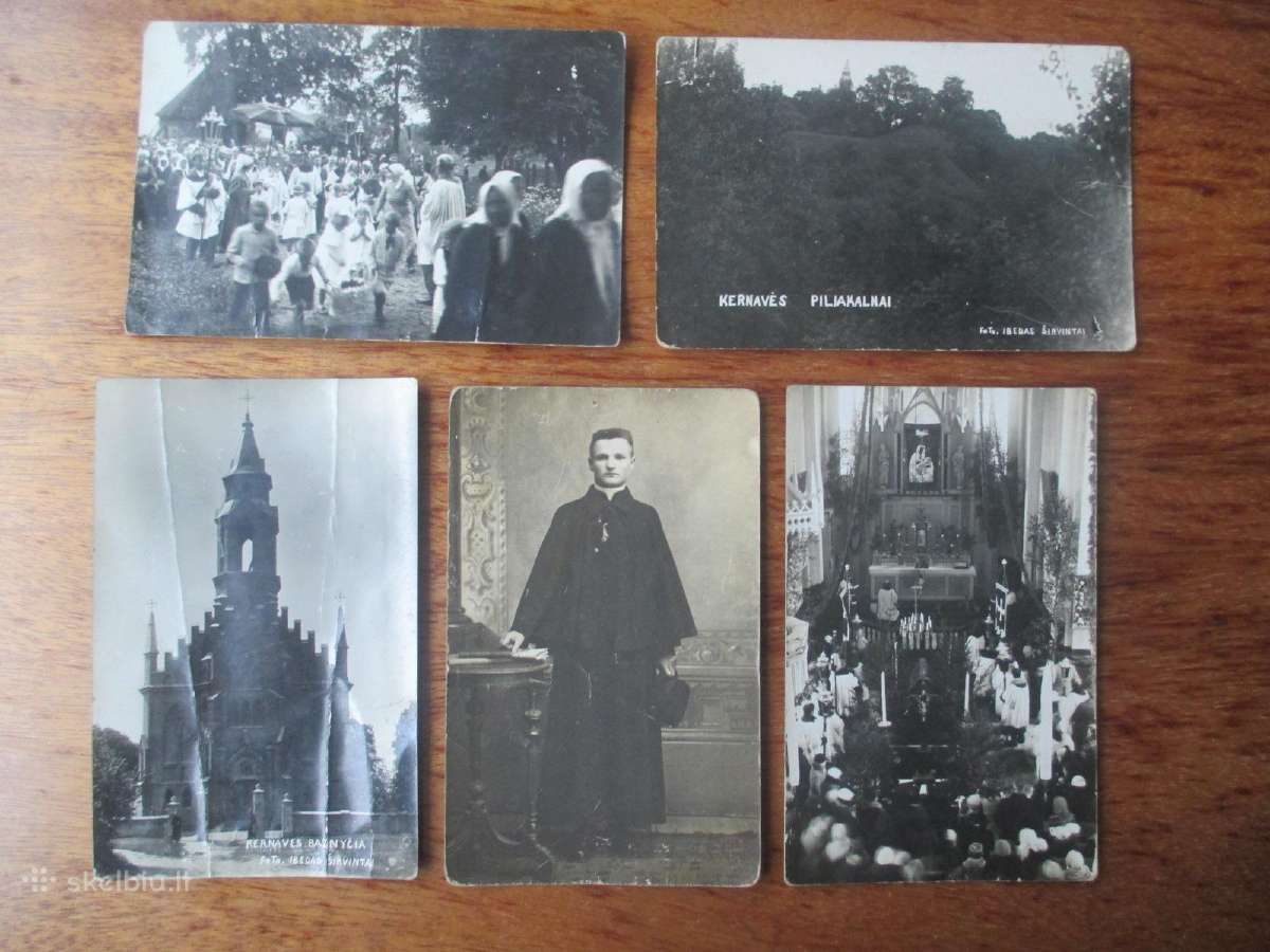 Kernavė tarpukari su Zenono Baužio dedikacijomis