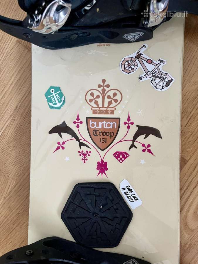Burton Troop 151 snieglentė + batai - nuotraukos Nr. 7