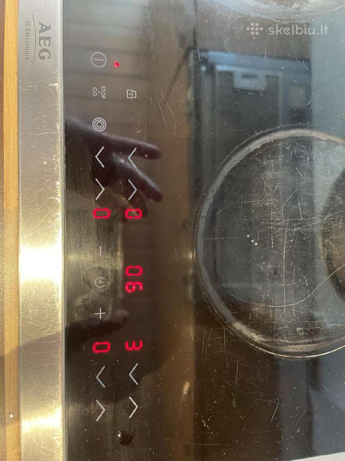 Elektrinė trifazė kaitlentė Aeg plius Wok keptuvė