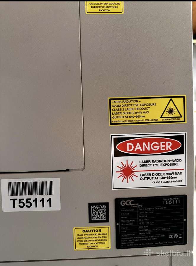 Parduodamas Gcc Spirit Ls 40w Co2 lazeris - nuotraukos Nr. 4