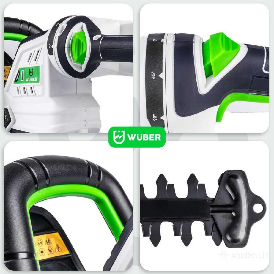 Wuber 50 cm akumuliatorinės gyvatvorių žirklės - nuotraukos Nr. 3