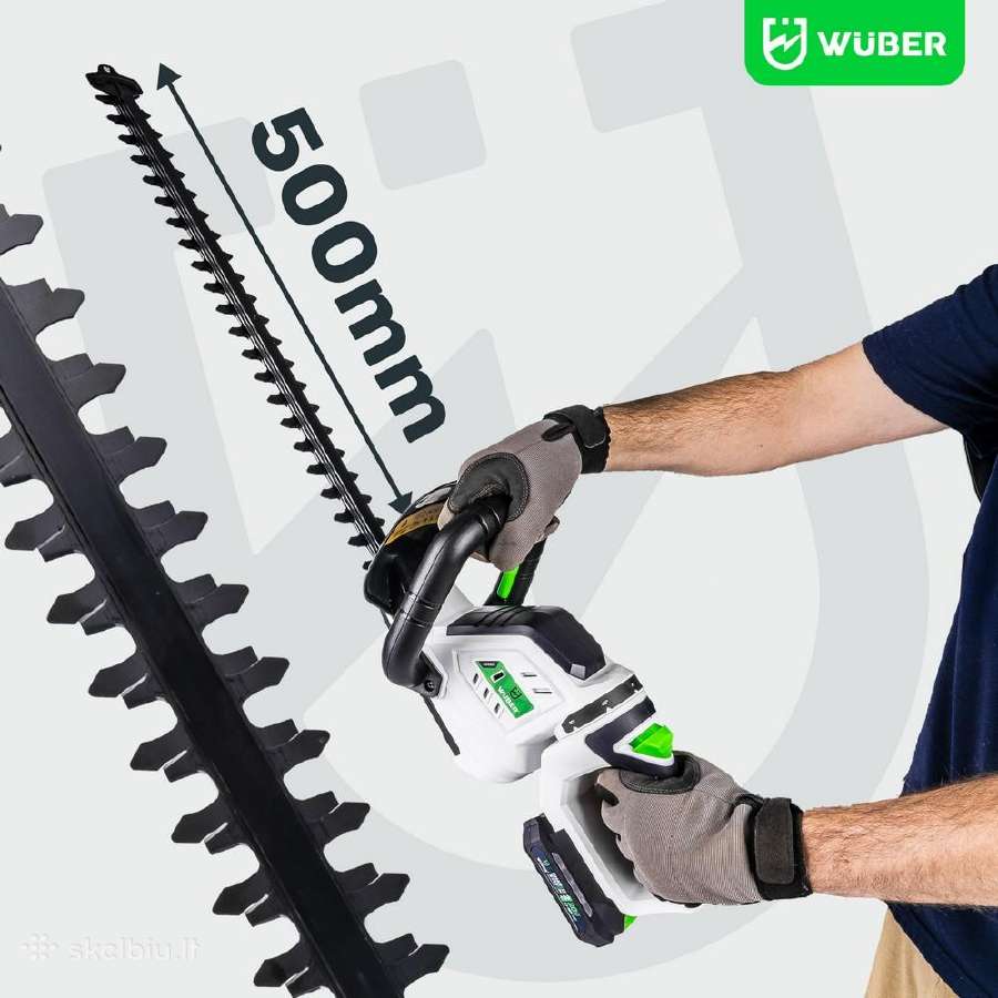 Wuber 50 cm akumuliatorinės gyvatvorių žirklės - nuotraukos Nr. 10