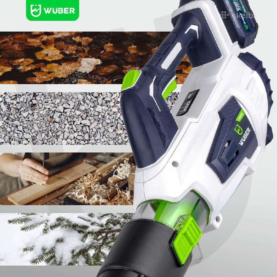 Akumuliatorinis lapų pūstuvas 20v su Turbo režimu - nuotraukos Nr. 9
