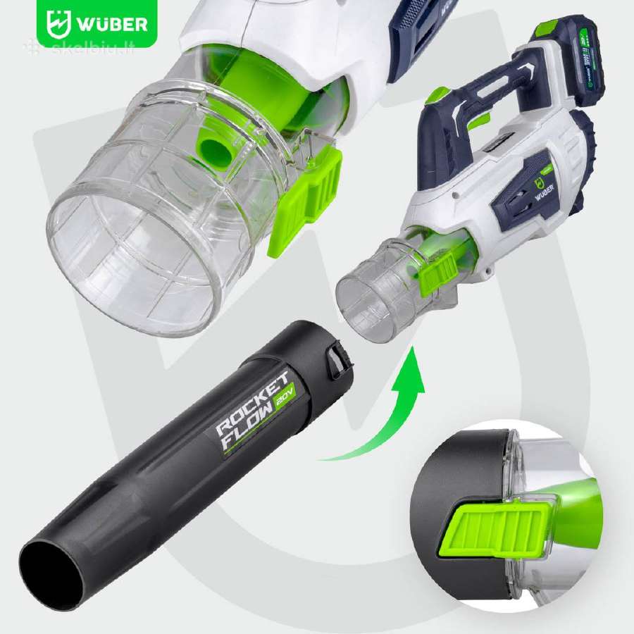 Akumuliatorinis lapų pūstuvas 20v su Turbo režimu - nuotraukos Nr. 11