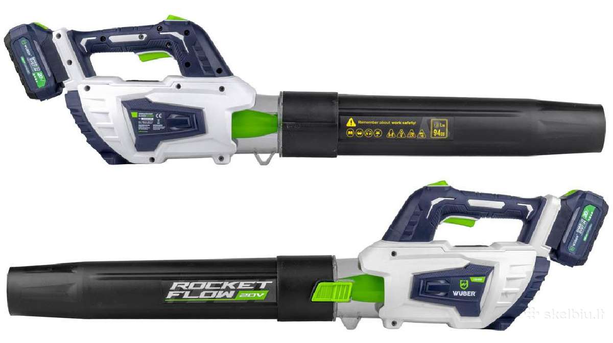 Akumuliatorinis lapų pūstuvas 20v su Turbo režimu - nuotraukos Nr. 12