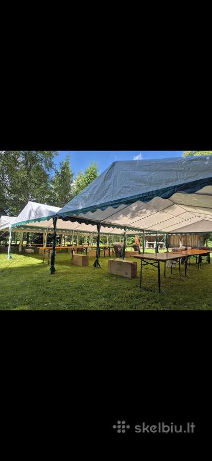 Palapinių-paviljonų nuoma pobuviams- šventėms - nuotraukos Nr. 7