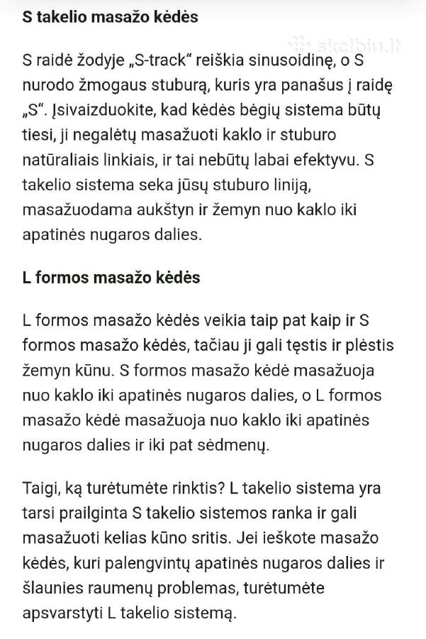 Masažinis krėslas Carelax Stratus - nuotraukos Nr. 12