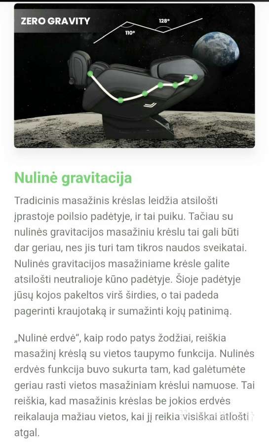 Masažinis krėslas Carelax Stratus - nuotraukos Nr. 16