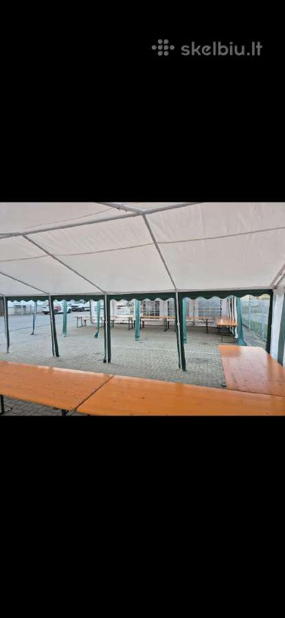 Palapinių-paviljonų nuoma pobuviams- šventėms - nuotraukos Nr. 9