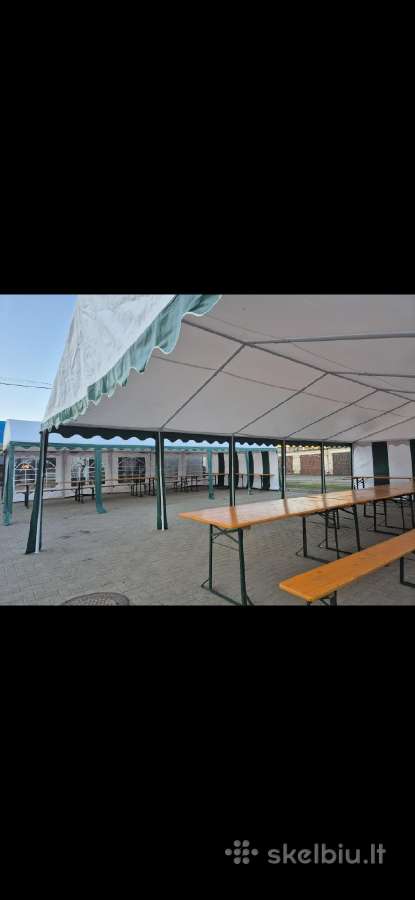 Palapinių-paviljonų nuoma pobuviams- šventėms - nuotraukos Nr. 10