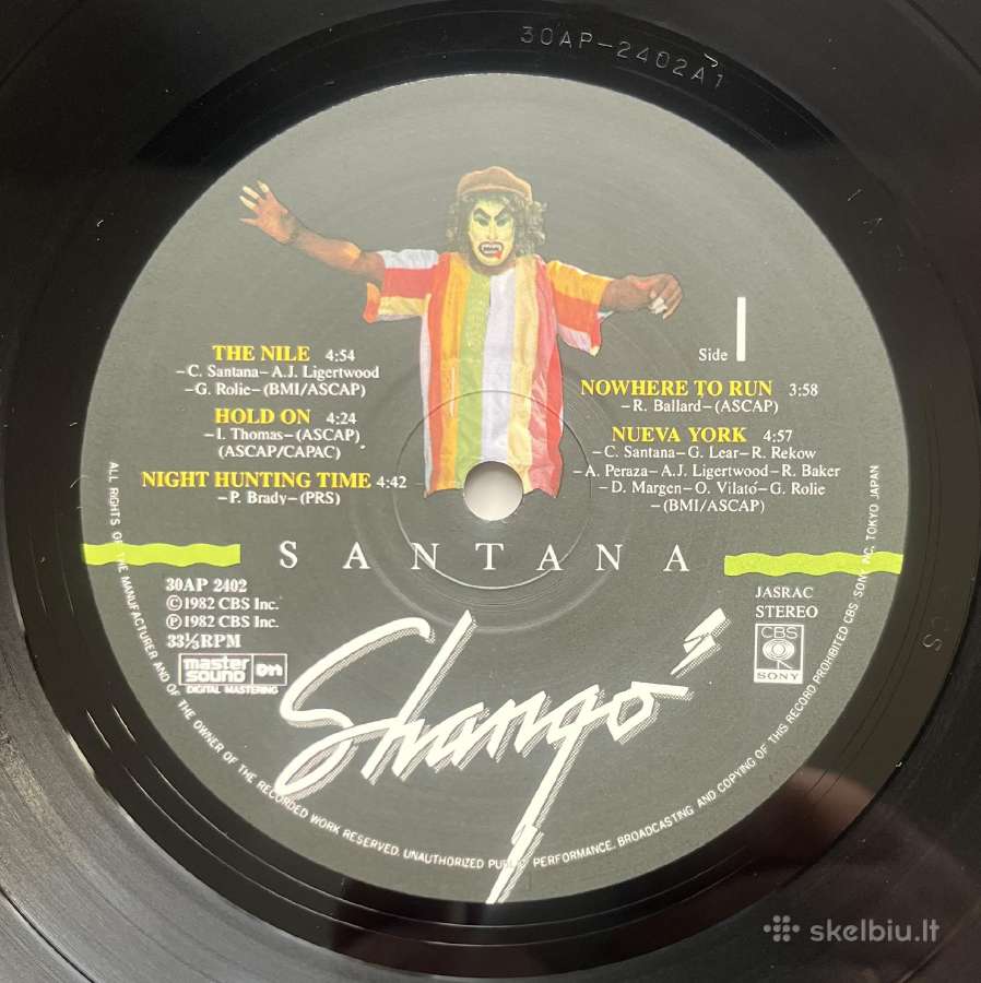 Santana Shango Japonija vinilas - nuotraukos Nr. 3