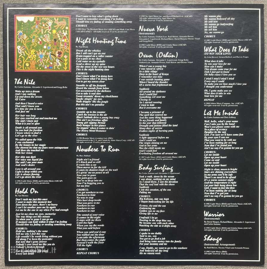 Santana Shango Japonija vinilas - nuotraukos Nr. 4