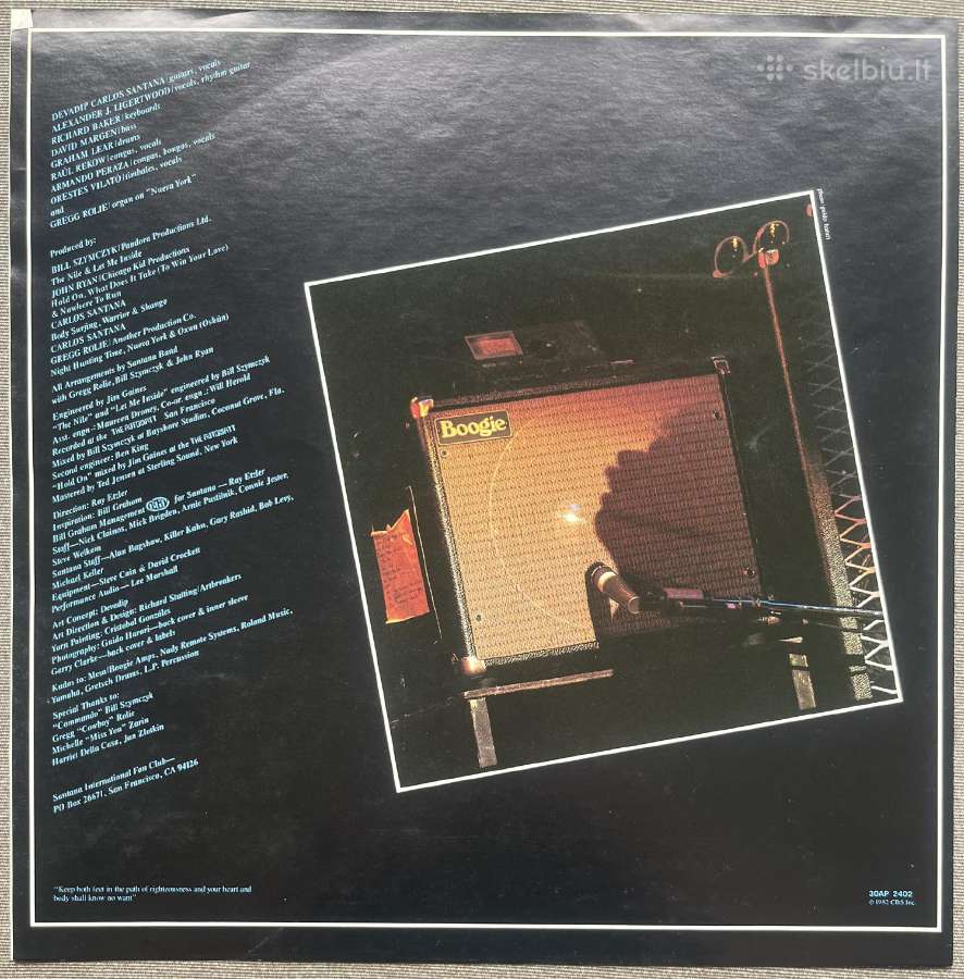Santana Shango Japonija vinilas - nuotraukos Nr. 5