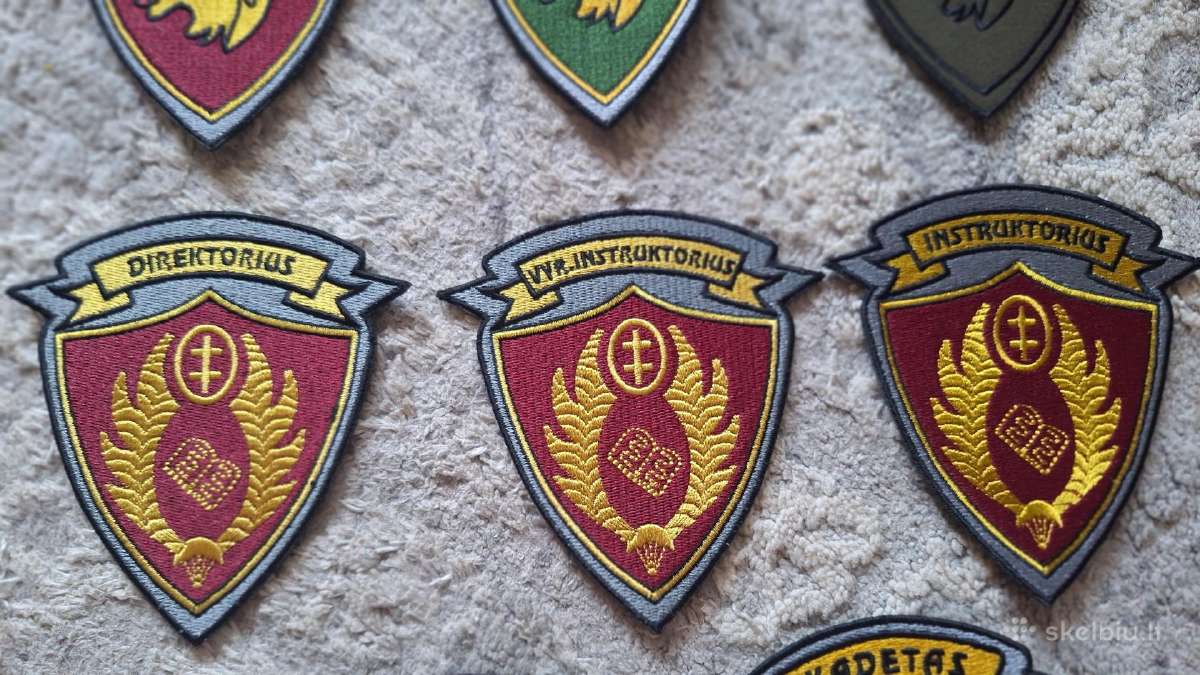 Gen. P. Plechaviciaus kadetų antsiuvai - nuotraukos Nr. 4
