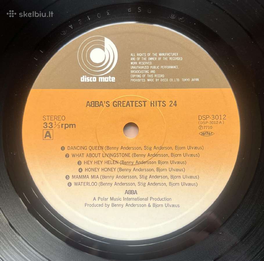 Abba Abba's Greatest Hits 24 Japonija vinilas 2 - nuotraukos Nr. 3