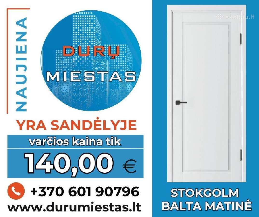 Baltos durys nuo 269 eur. - nuotraukos Nr. 2