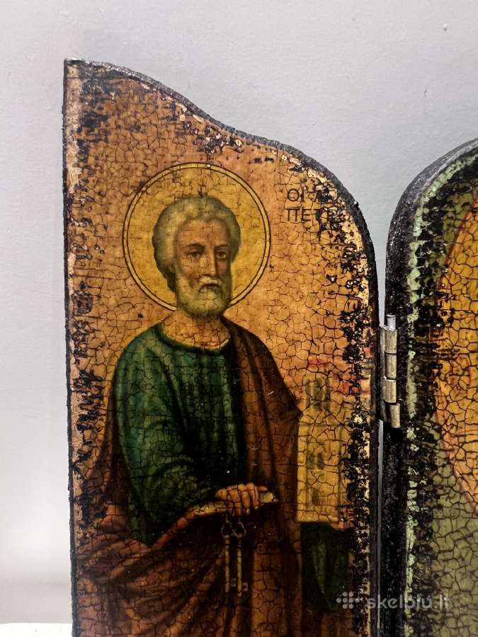 Parduodu medinę ikoną triptiką Ecce Homo - nuotraukos Nr. 5