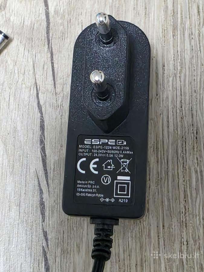 Maitinimo adapteris Espe-1224-w2e-2155 (24v 0.5a) - nuotraukos Nr. 3
