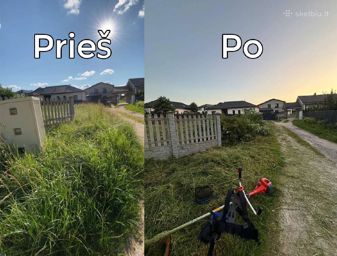 Žolės pjovimas Vilniuje ir Vilniaus rajone - nuotraukos Nr. 18