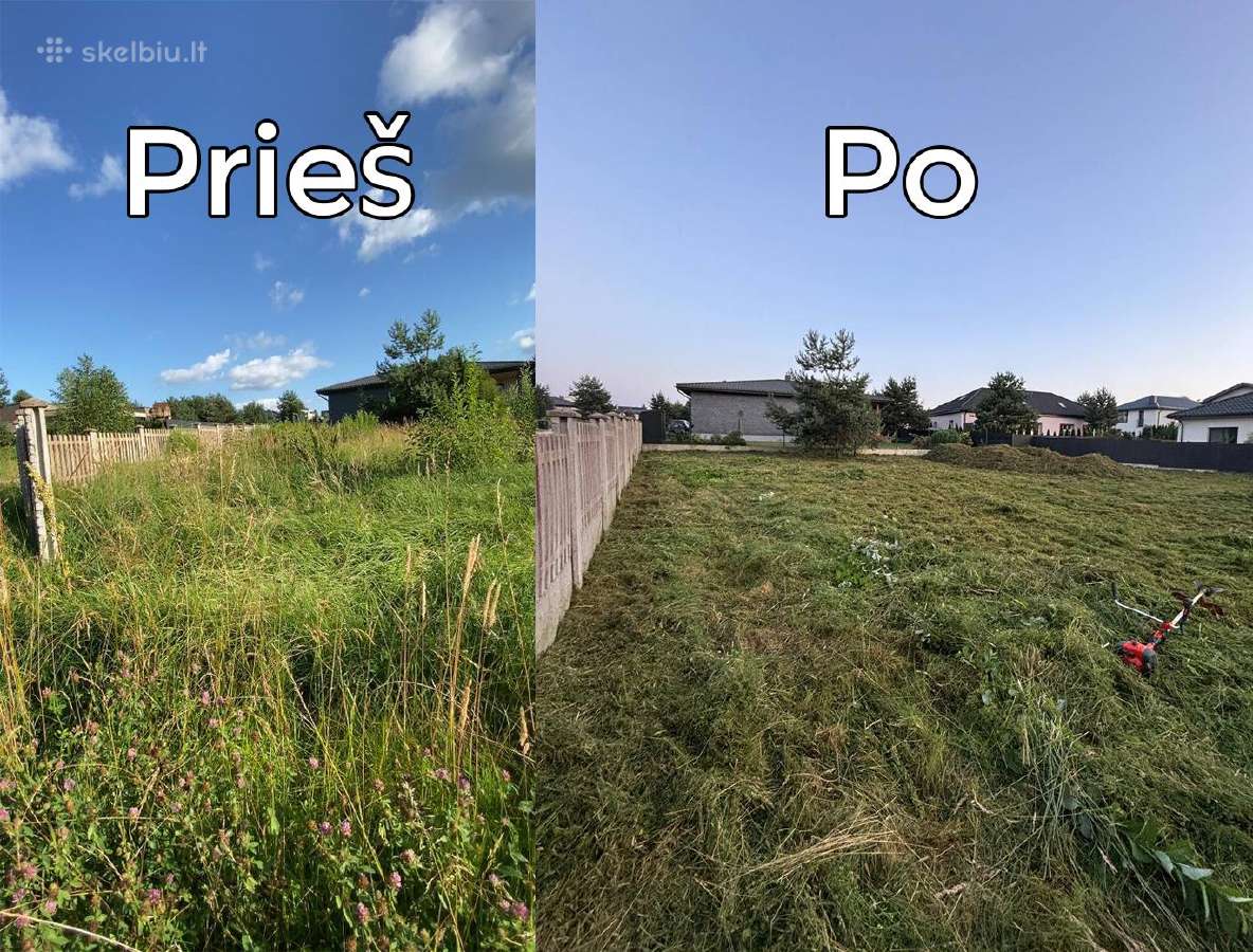 Žolės pjovimas Vilniuje ir Vilniaus rajone - nuotraukos Nr. 19