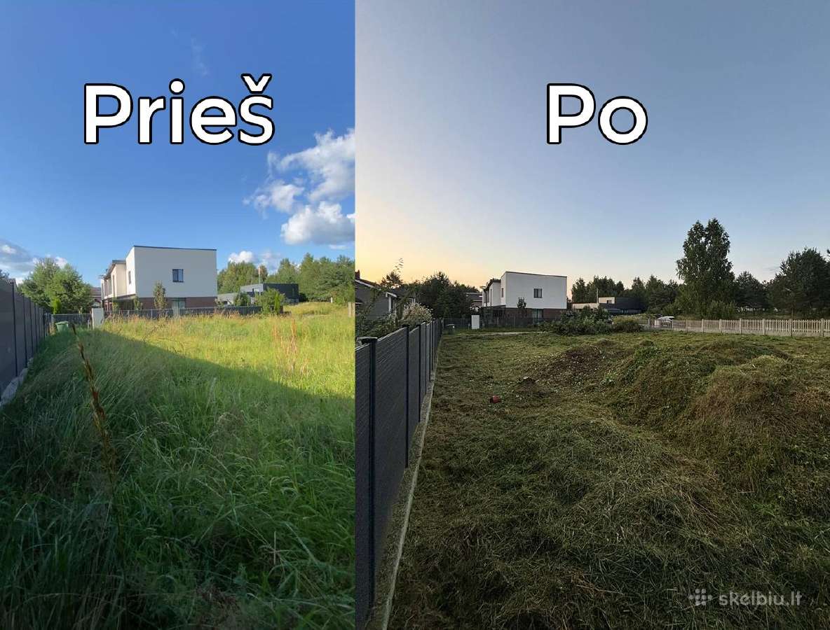 Žolės pjovimas Vilniuje ir Vilniaus rajone - nuotraukos Nr. 24