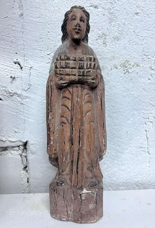 Lietuvių liaudies skulptūrėlė – šventoji Elžbieta - nuotraukos Nr. 3