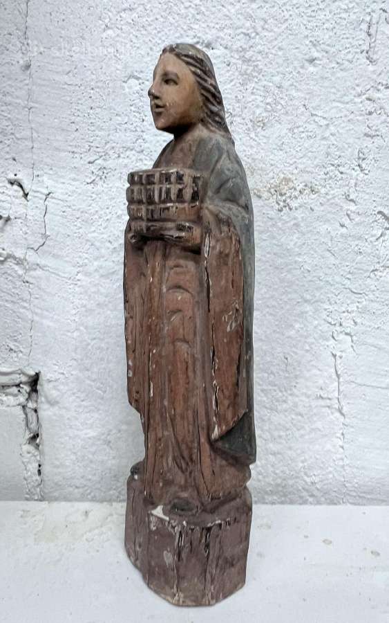 Lietuvių liaudies skulptūrėlė – šventoji Elžbieta - nuotraukos Nr. 6