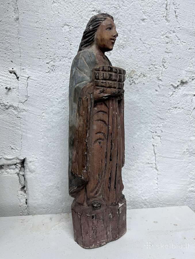 Lietuvių liaudies skulptūrėlė – šventoji Elžbieta - nuotraukos Nr. 7