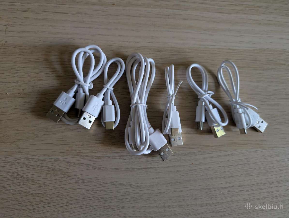 Usb-c ir micro Usb kabeliai