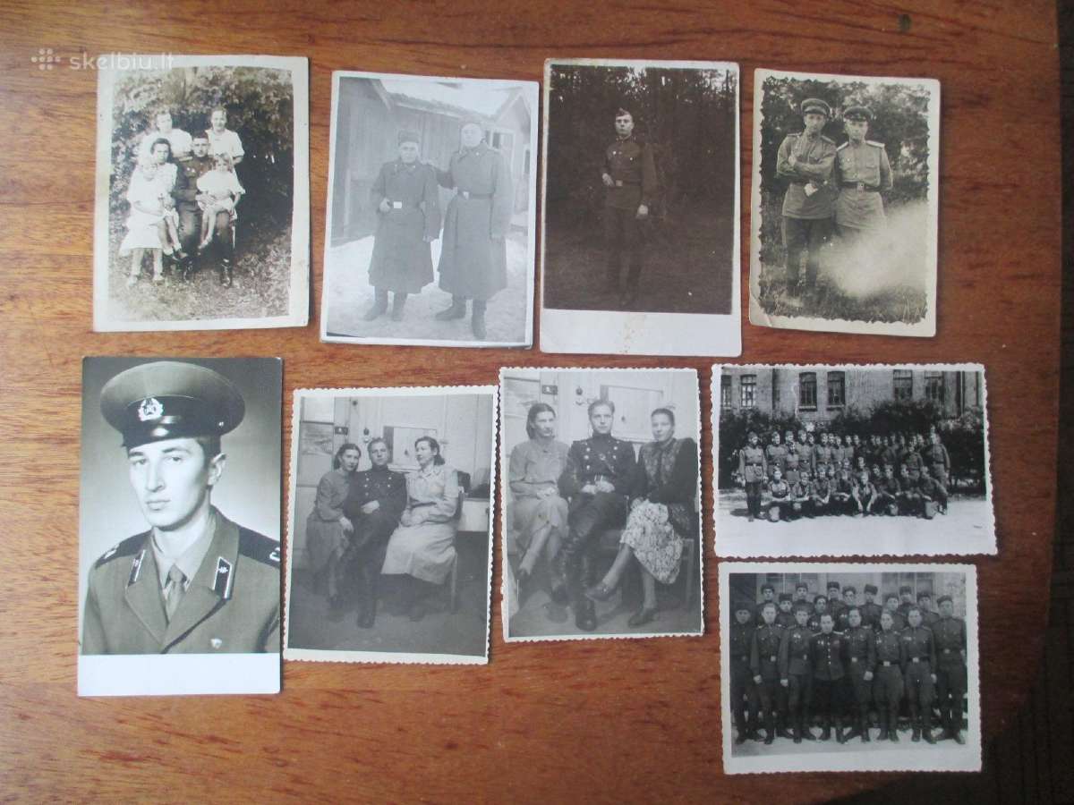 Tarybinių kareivių nuotraukos. 9 vien. Už 10 eurų