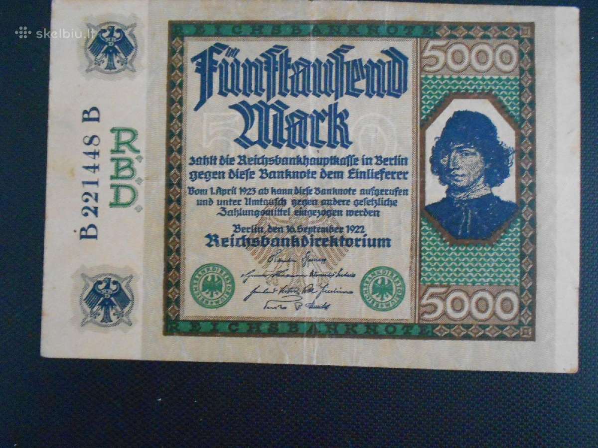5000 markių 1922m