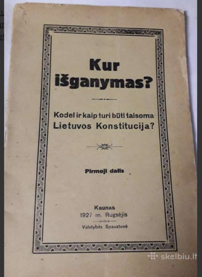 Kur išganymas? Kodėl ir kaip turi būti taisoma Lt
