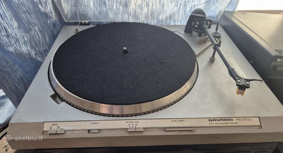 Grundig Ps 3500 direct-drive plokštelių grotuvas.